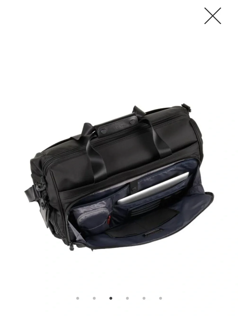 TUMI Alpha framed soft duffle in black